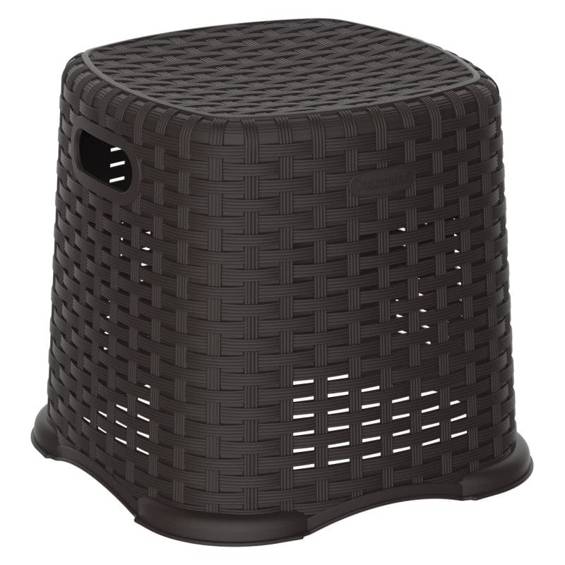 Duramax Rattan Step Stool 11" Brown - mygreenhousestore.com