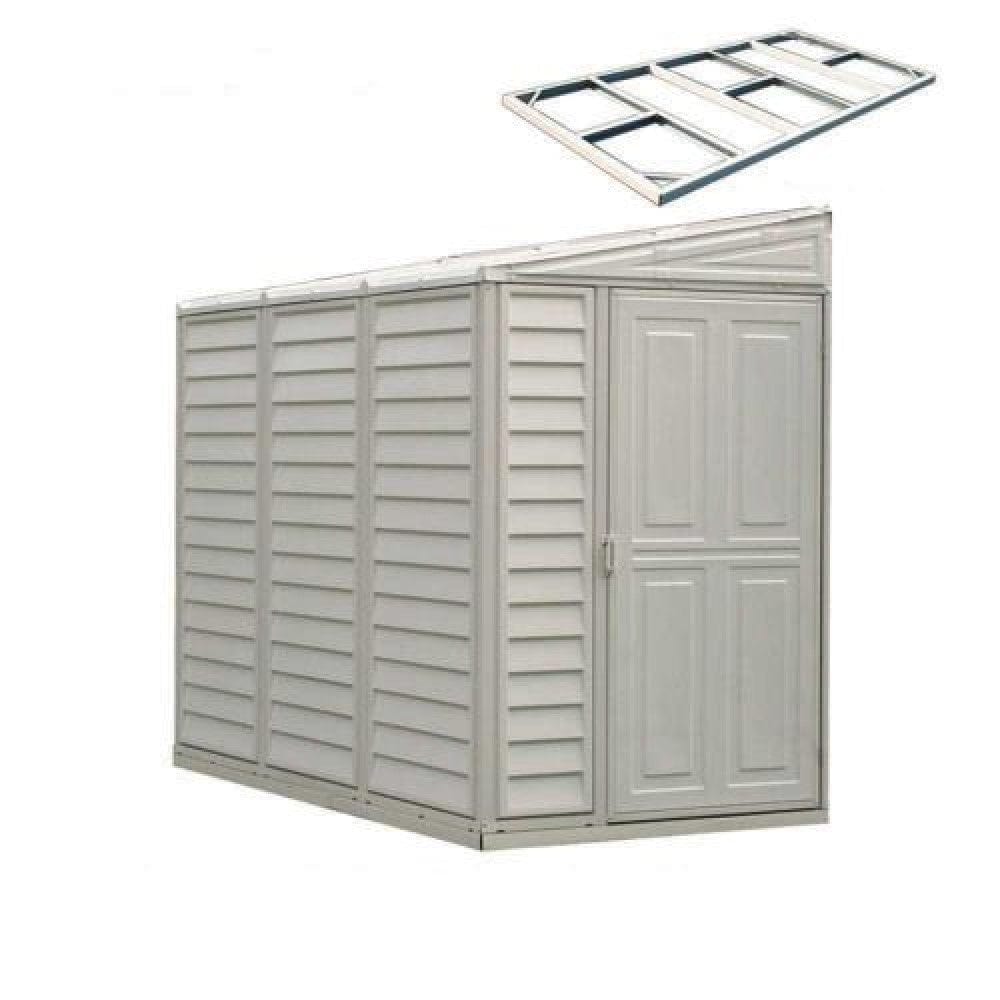 Duramax Vinyl Storage Shed Kit with Foundation DuraMax | SideMate Vinyl Storage Shed 4' x 8' with Foundation | Eastern States 06625_NJ