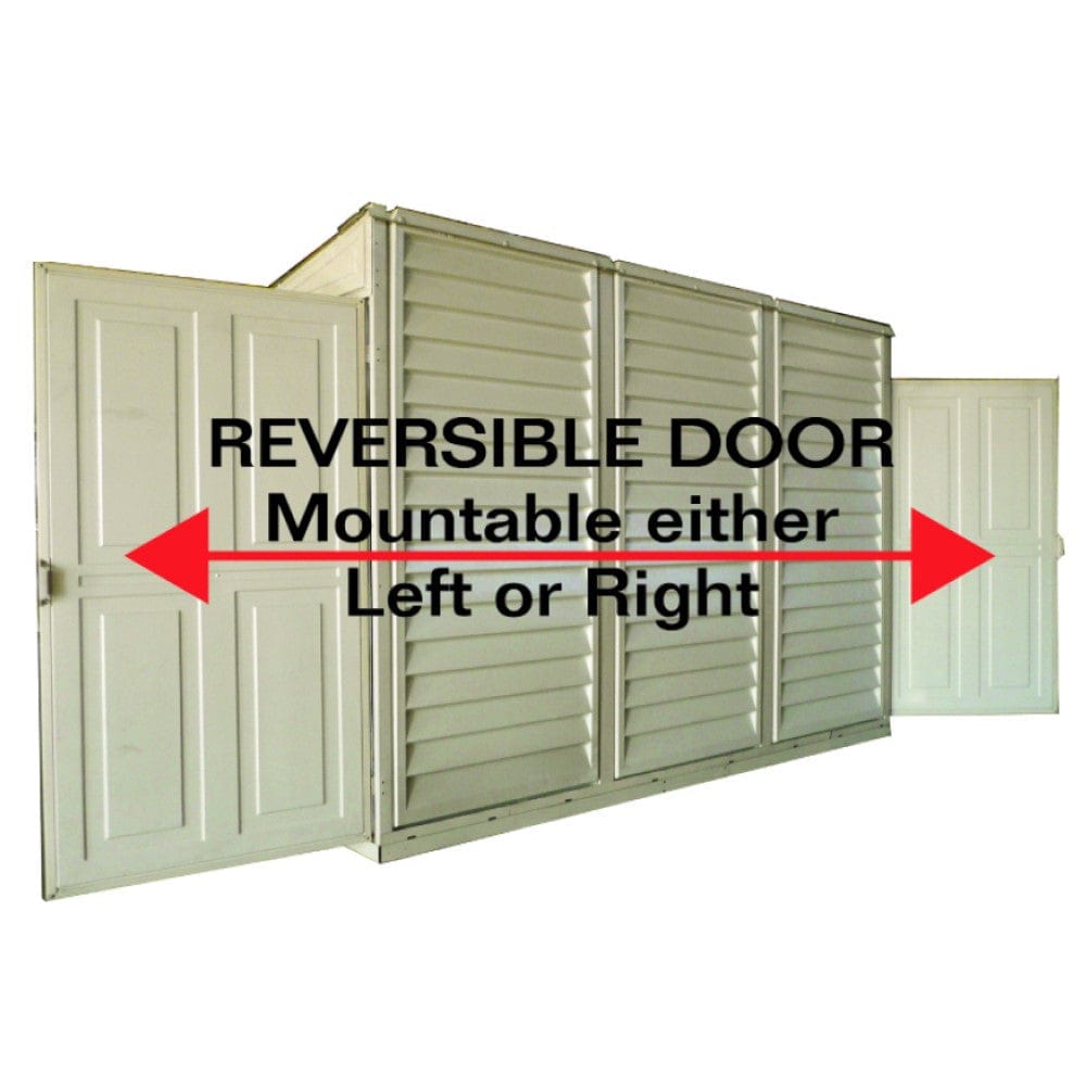 Duramax Vinyl Storage Shed Kit with Foundation DuraMax | SideMate Vinyl Storage Shed 4' x 8' with Foundation | Eastern States 06625_NJ