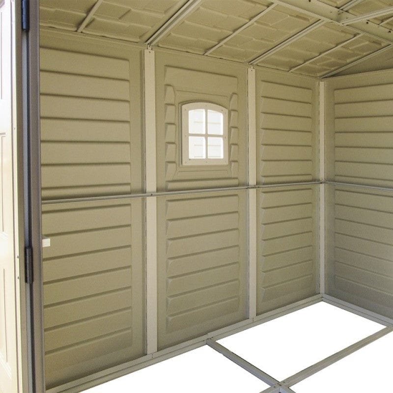Duramax Vinyl Storage Shed Kit with Foundation DuraMax | Vinyl Storage Shed DuraPlus 8' x 8' x 6' with Foundation | Eastern States 30114_NJ