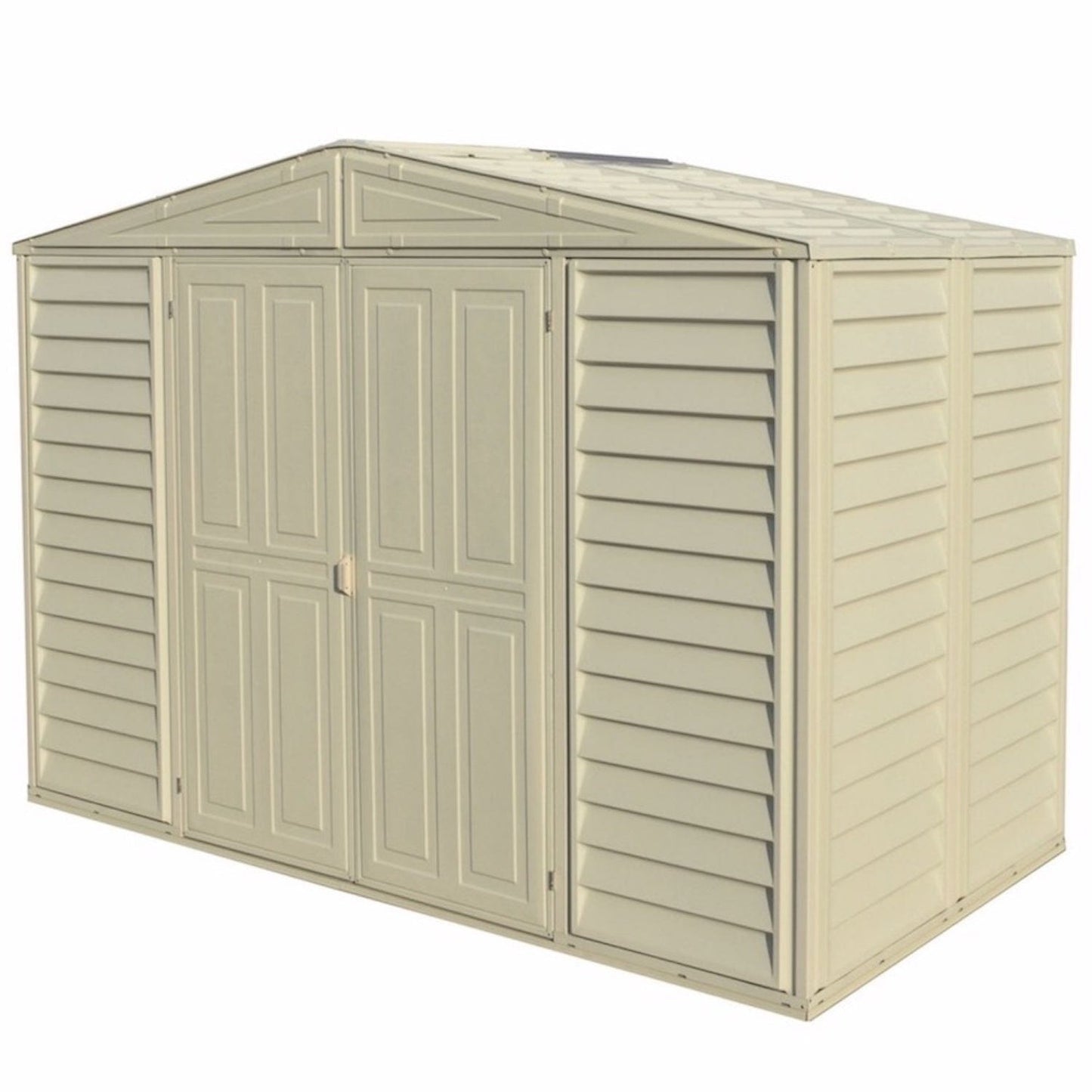 Duramax Vinyl Storage Shed Kit with Foundation DuraMax | Vinyl Storage Shed Woodbridge 10.5' x 5' x 6' with Foundation | Eastern States 00283_NJ