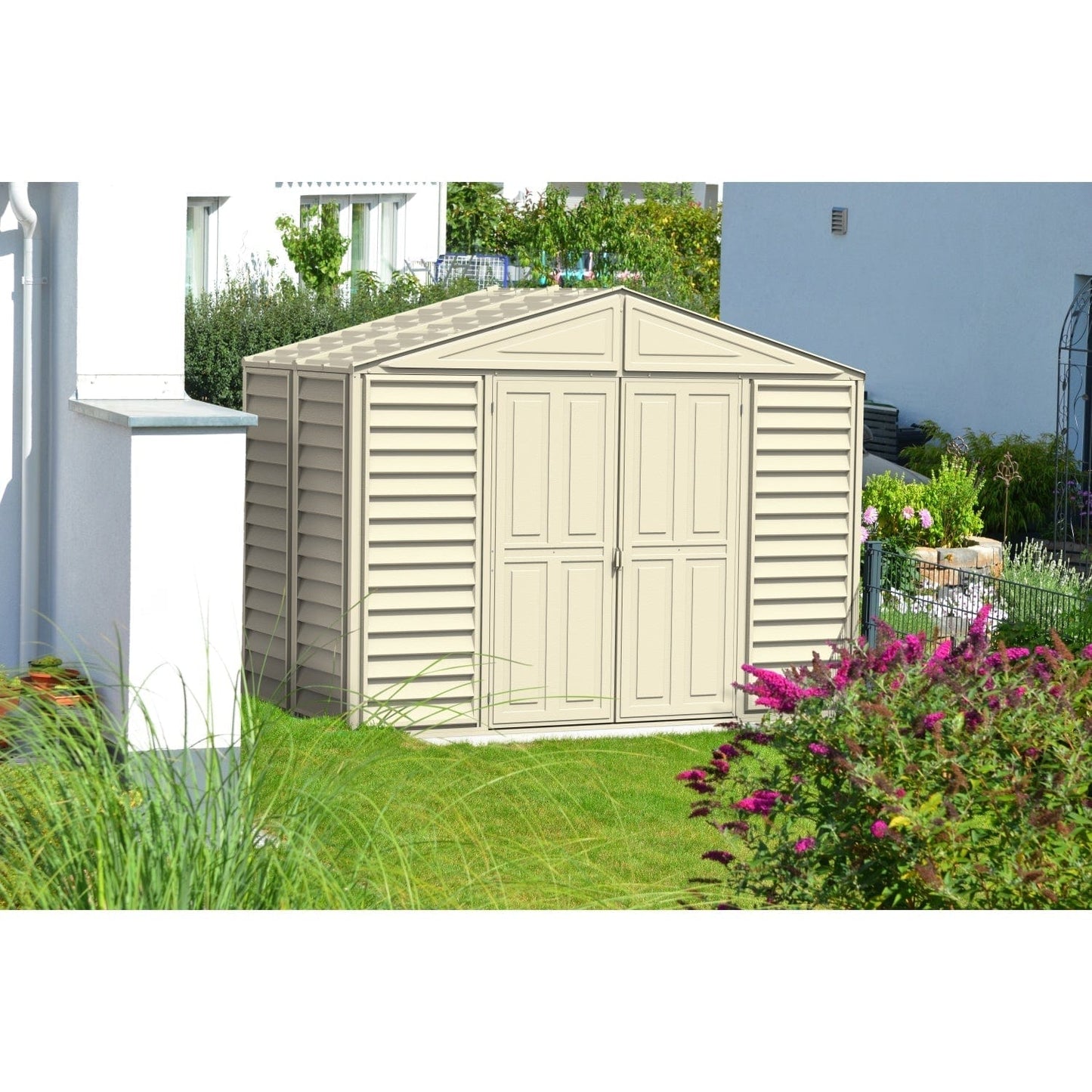 Duramax Vinyl Storage Shed Kit with Foundation DuraMax | Vinyl Storage Shed Woodbridge 10.5' x 5' x 6' with Foundation | Eastern States 00283_NJ