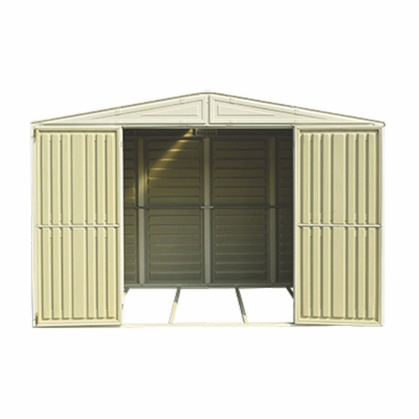 Duramax Vinyl Storage Shed Kit with Foundation DuraMax | Vinyl Storage Shed Woodbridge 10.5' x 5' x 6' with Foundation | Eastern States 00283_NJ