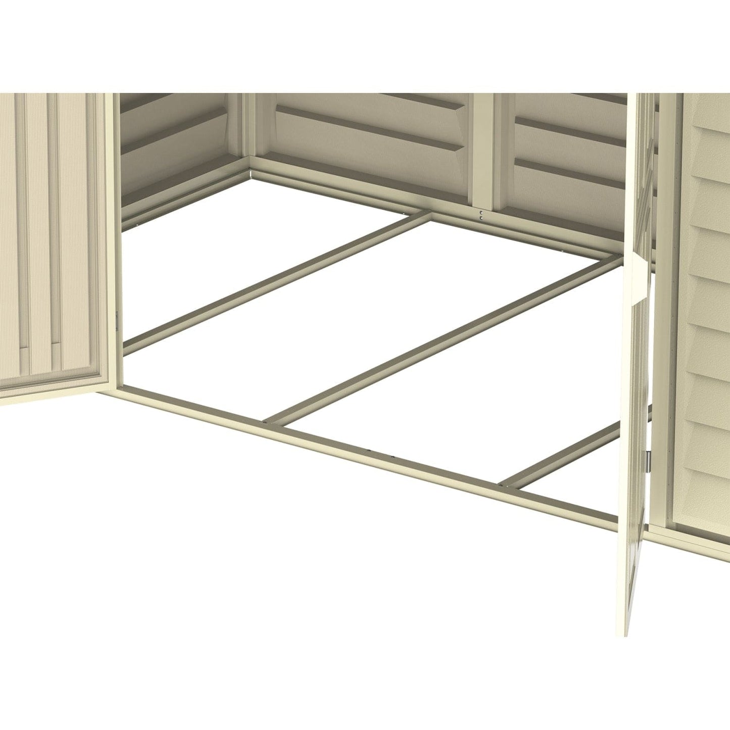 Duramax Vinyl Storage Shed Kit with Foundation DuraMax | Vinyl Storage Shed Woodbridge 10.5' x 5' x 6' with Foundation | Eastern States 00283_NJ