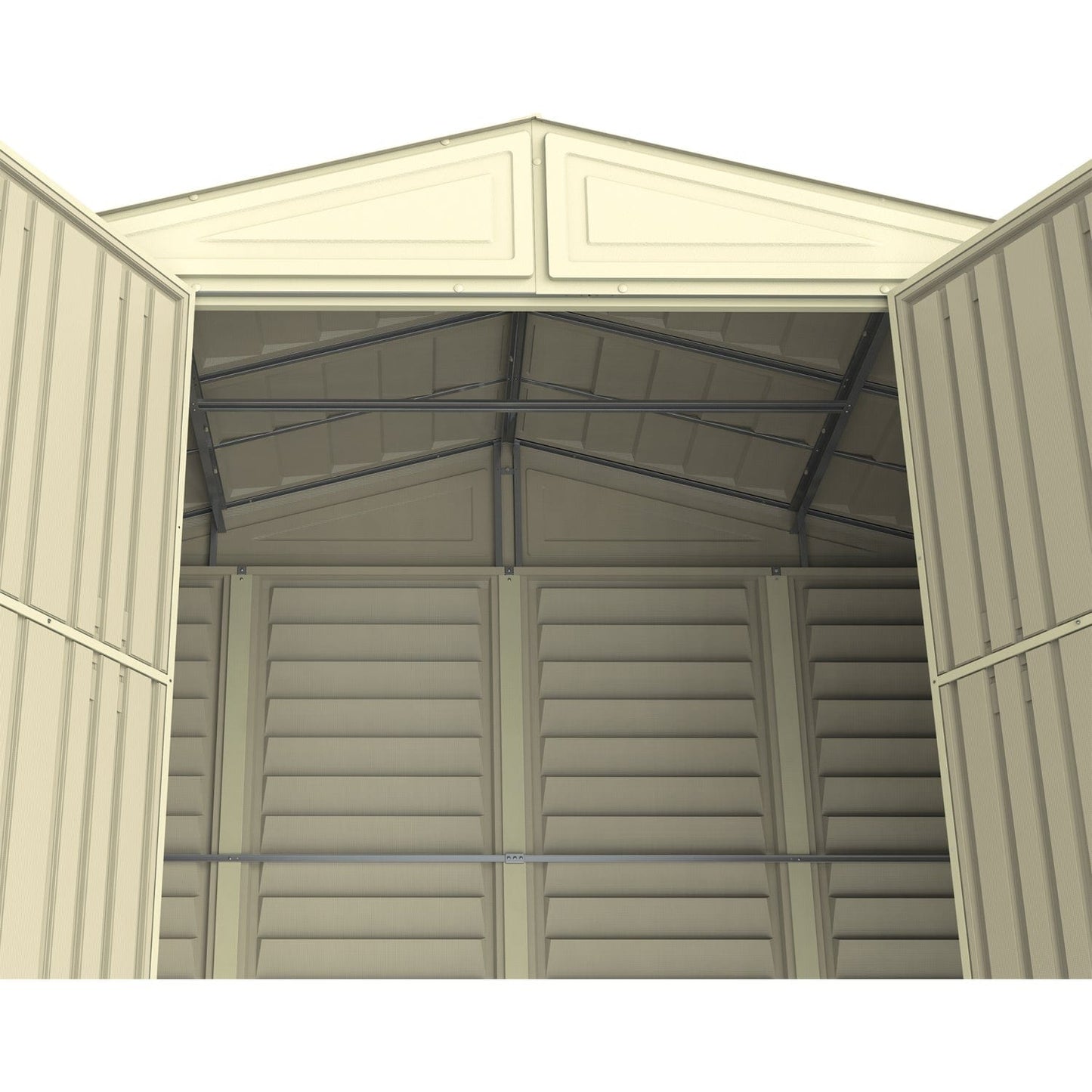Duramax Vinyl Storage Shed Kit with Foundation DuraMax | Vinyl Storage Shed Woodbridge 10.5' x 5' x 6' with Foundation | Eastern States 00283_NJ