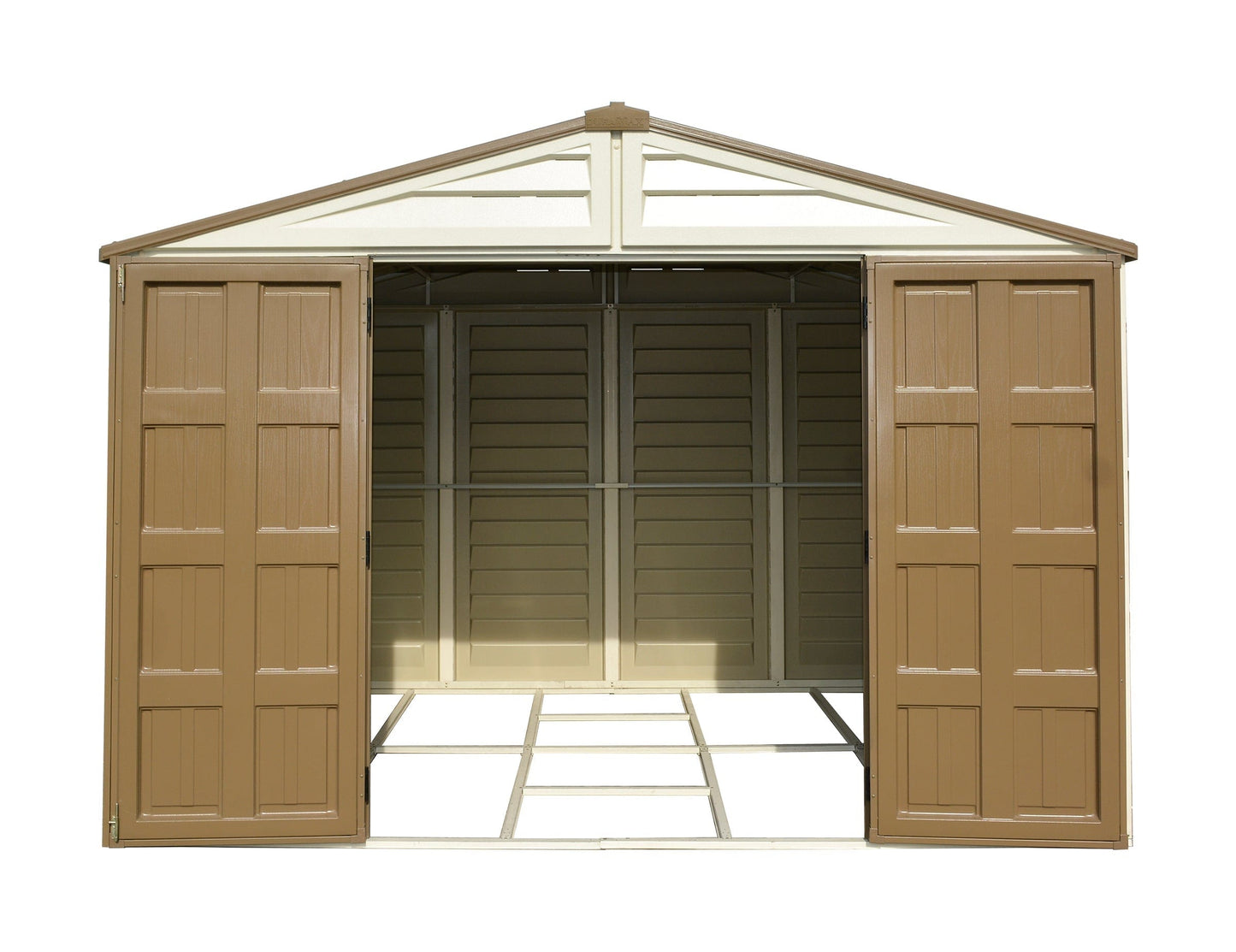 Duramax Vinyl Storage Shed Kit with Foundation DuraMax | Vinyl Storage Shed Woodbridge Plus 10.5' x 13' x 6' with Foundation | Eastern States 40234_NJ