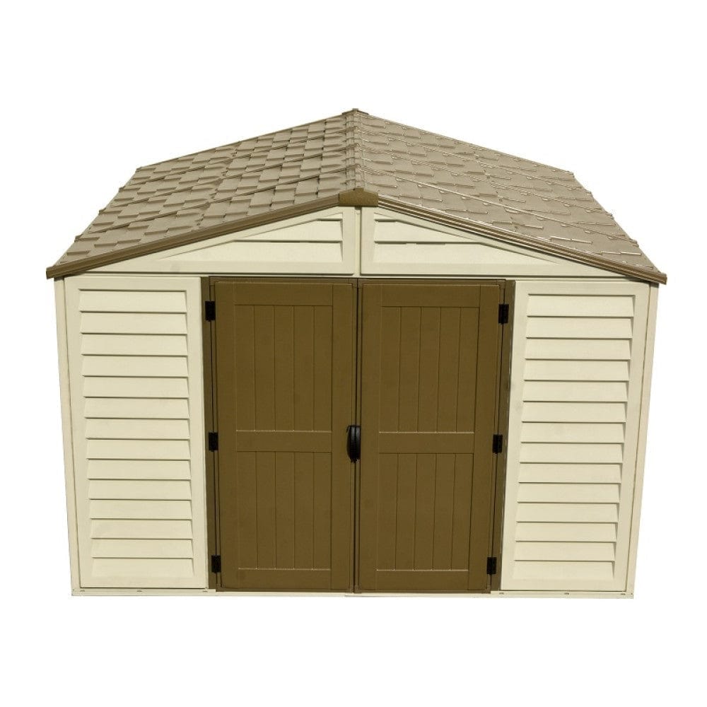 Duramax Vinyl Storage Shed Kit with Foundation DuraMax | Woodbridge Plus Vinyl Storage Shed 10.5' x 10.5' with Foundation | Eastern States 40224_NJ