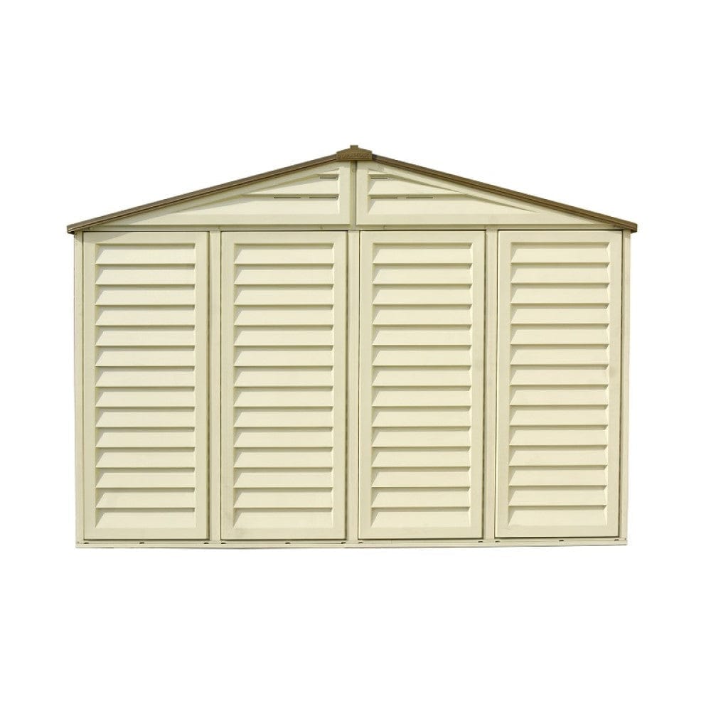 Duramax Vinyl Storage Shed Kit with Foundation DuraMax | Woodbridge Plus Vinyl Storage Shed 10.5' x 10.5' with Foundation | Eastern States 40224_NJ