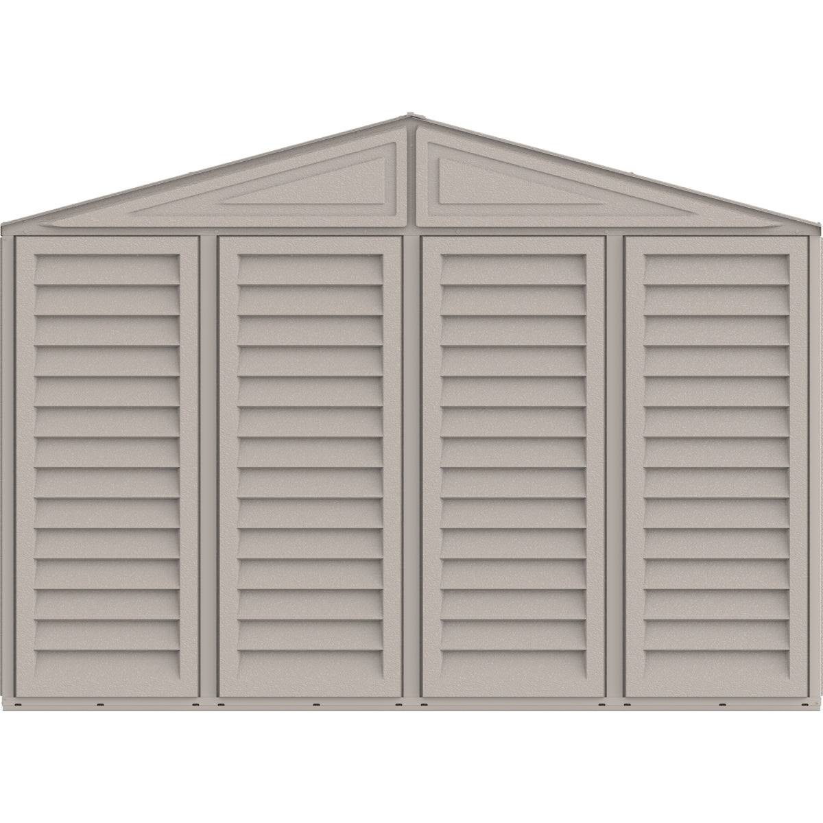 DuraMax | Woodbridge Vinyl Standalone Garage or Storage Building With Foundation Kit - 10.5 ft Wide