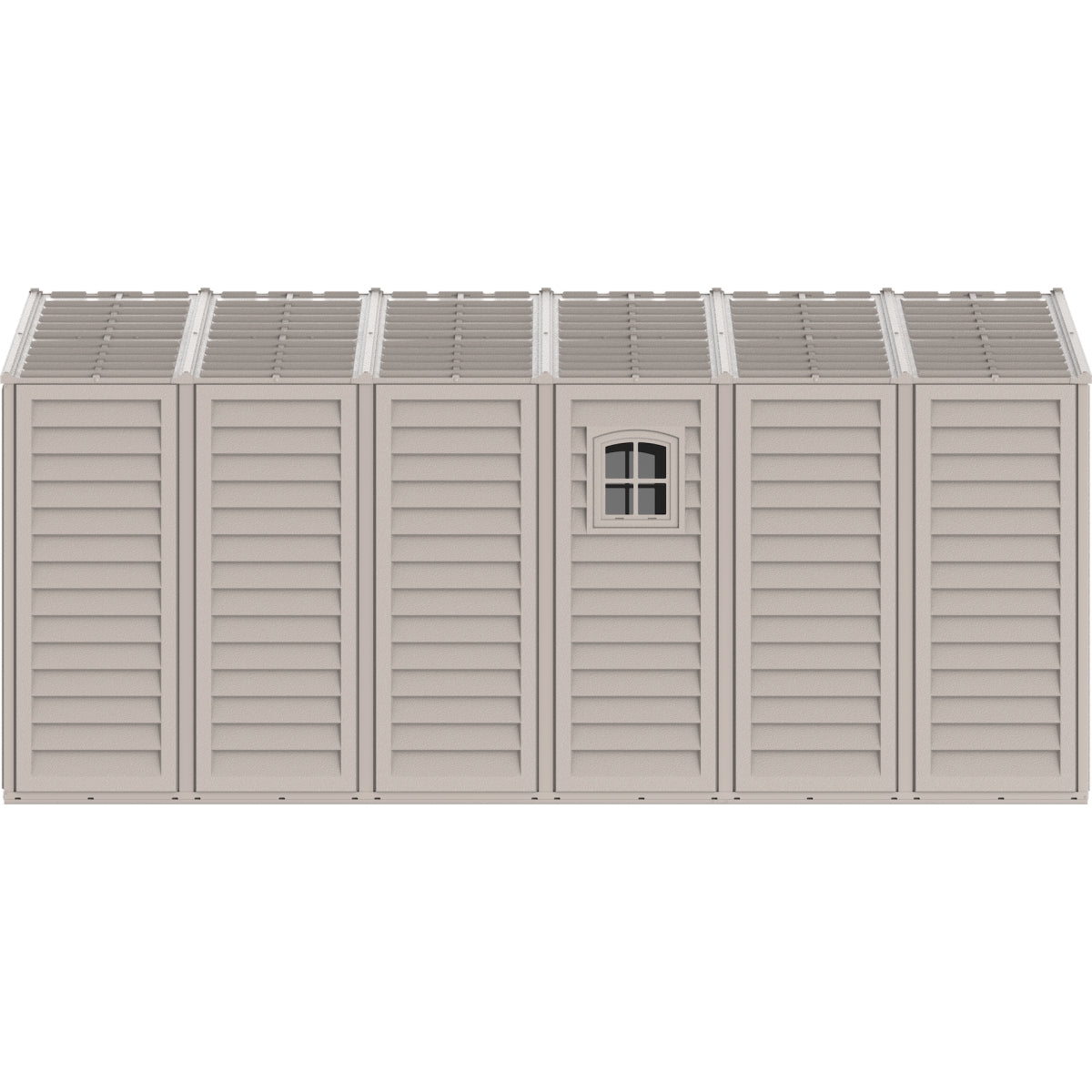 DuraMax | Woodbridge Vinyl Standalone Garage or Storage Building With Foundation Kit - 10.5 ft Wide