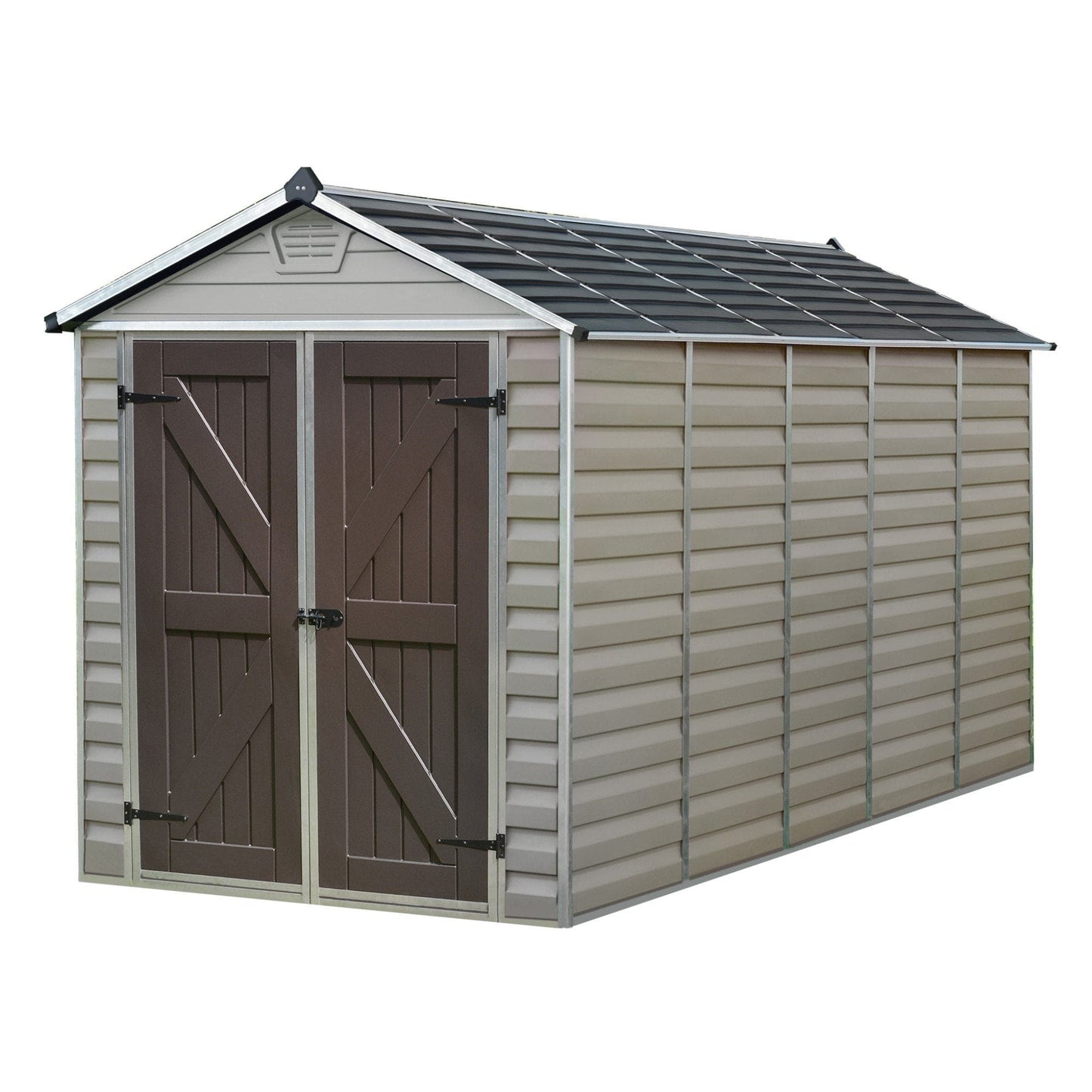 Palram - Canopia SkyLight Storage Shed - 6' Wide - Tan - mygreenhousestore.com