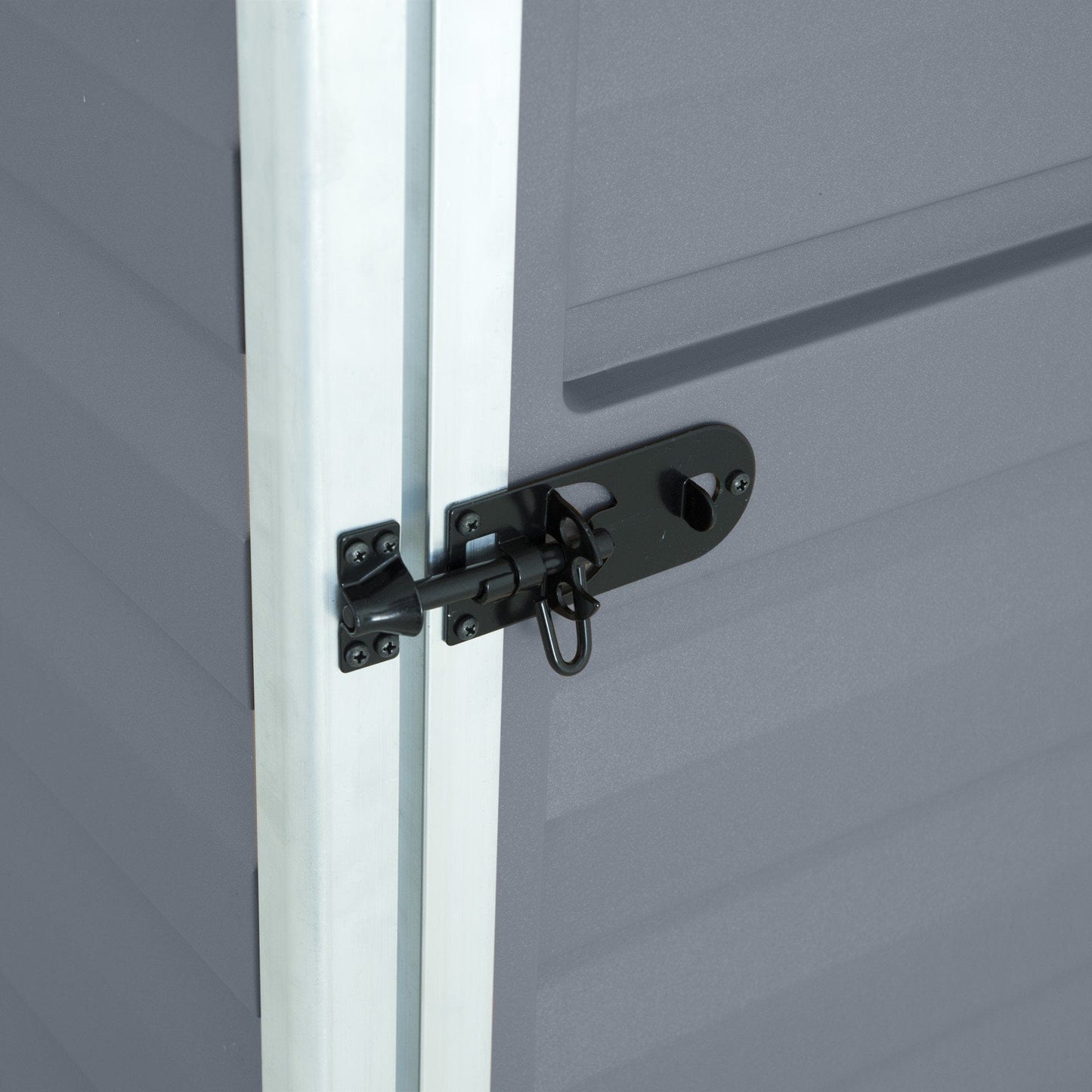 Palram - Canopia SkyLight 4' x 6' Lean-To Storage Shed - Gray - mygreenhousestore.com