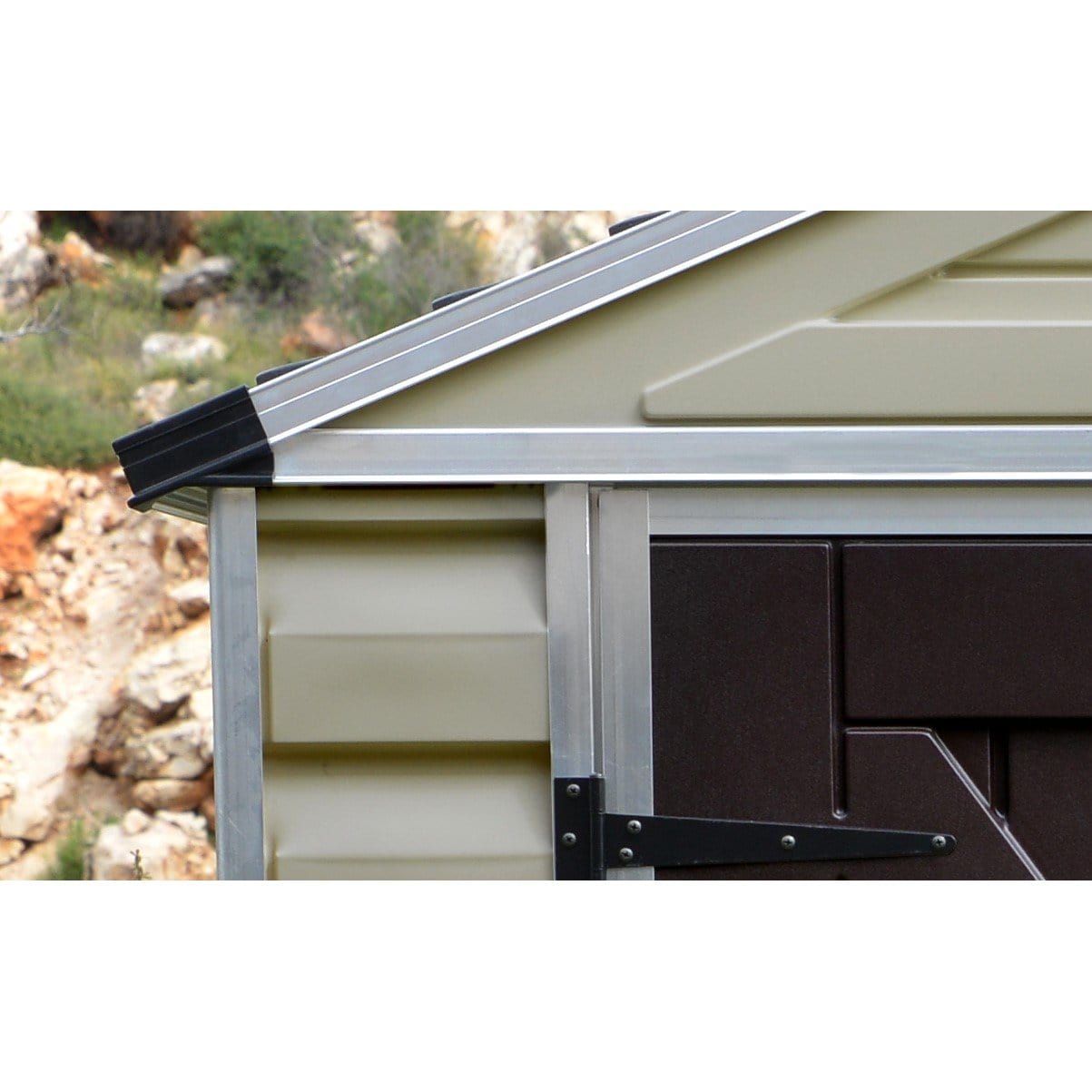 Palram - Canopia SkyLight Storage Shed - 6' Wide - Tan - mygreenhousestore.com