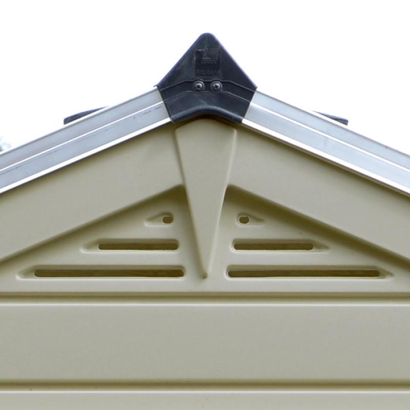 Palram - Canopia SkyLight Storage Shed - 6' Wide - Tan - mygreenhousestore.com