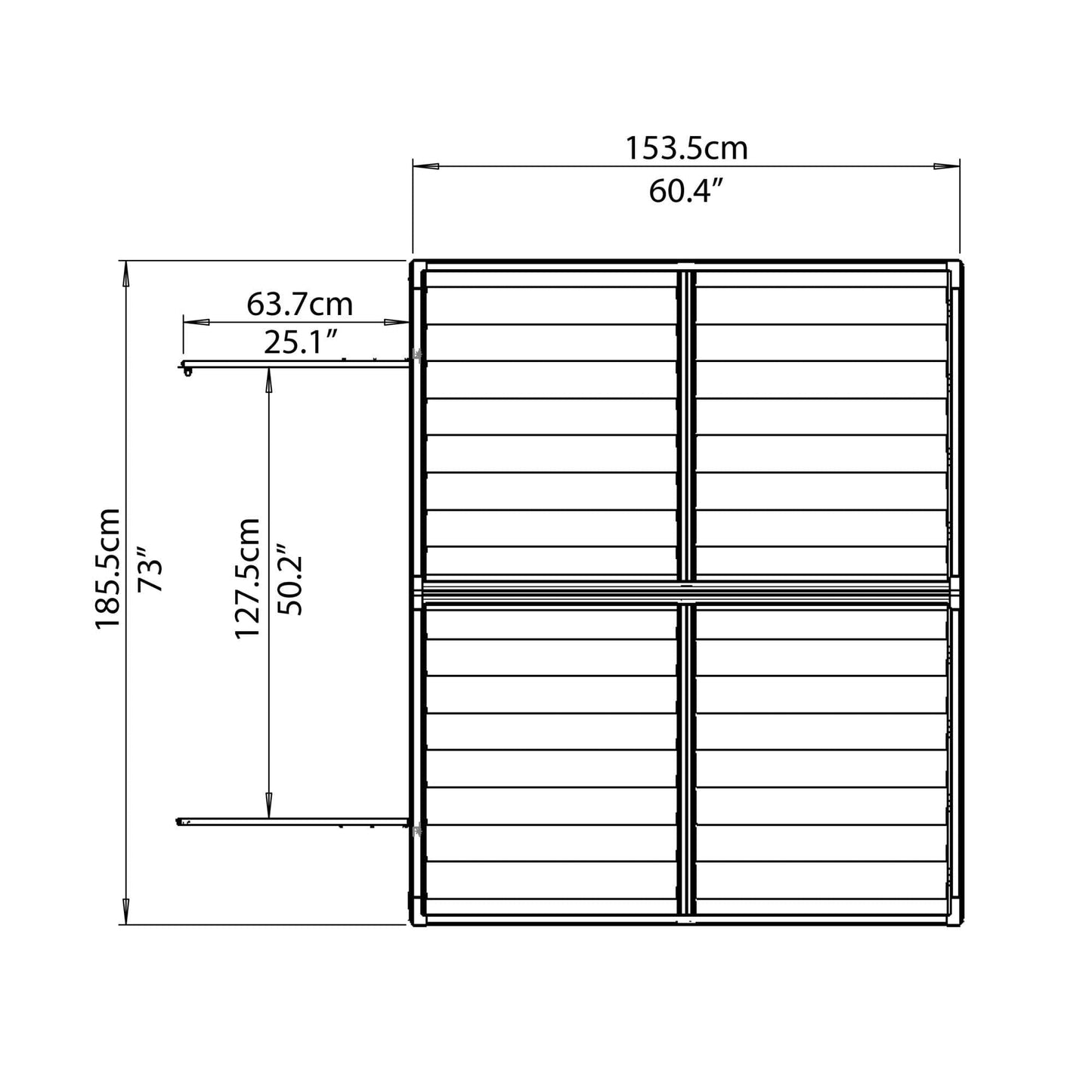 Palram - Canopia SkyLight Storage Shed - 6' Wide - Tan - mygreenhousestore.com