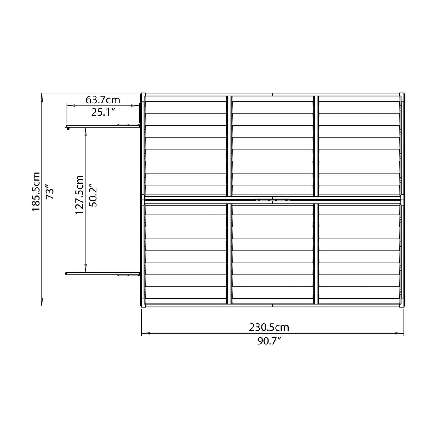 Palram - Canopia SkyLight Storage Shed - 6' Wide - Tan - mygreenhousestore.com