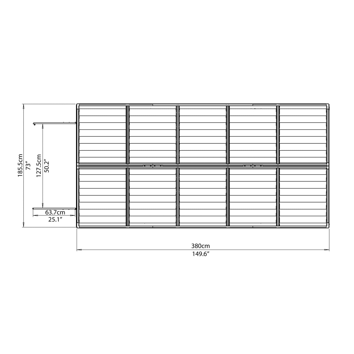 Palram - Canopia SkyLight Storage Shed - 6' Wide - Tan - mygreenhousestore.com