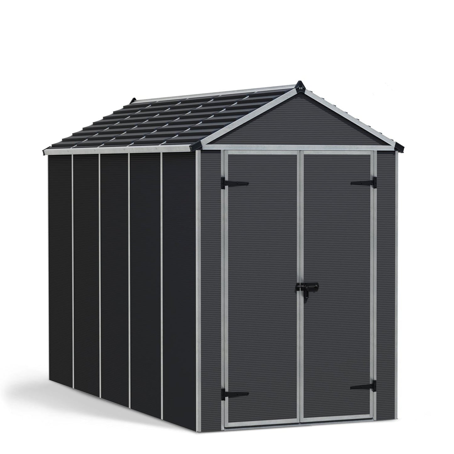 Canopia | Rubicon Polycarbonate Storage Shed With Floor - Gray
