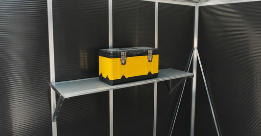 Storage Shed Modular Add-Ons: Loft, Wall Cabinets, Workbench