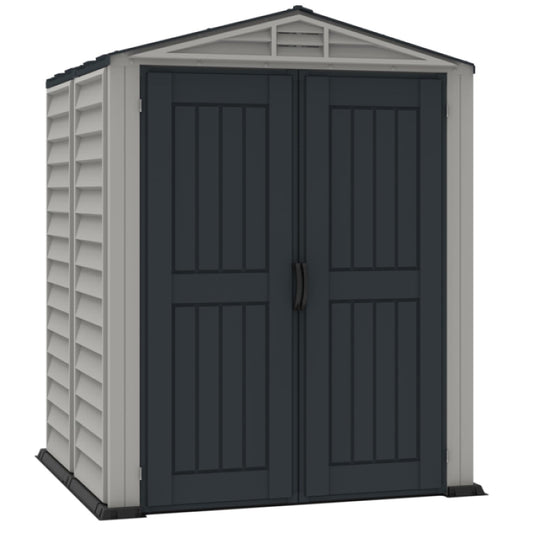 DuraMax | YardMate Plus Vinyl Storage Shed with Floor - 5x5x6 ft