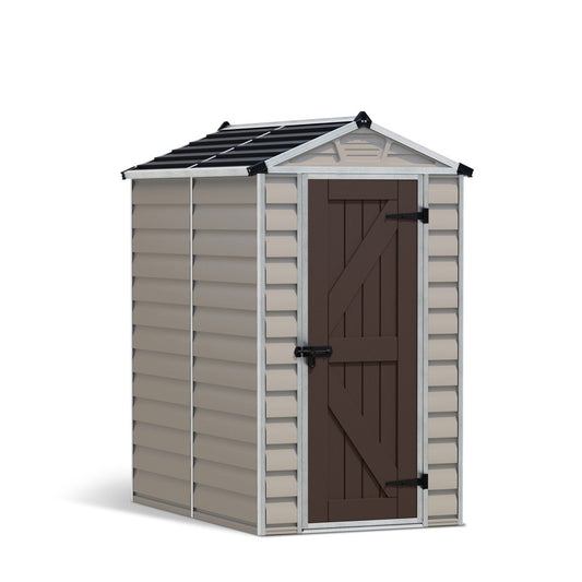 Canopia | SkyLight  Polycarbonate Storage Shed -4x6 ft Tan